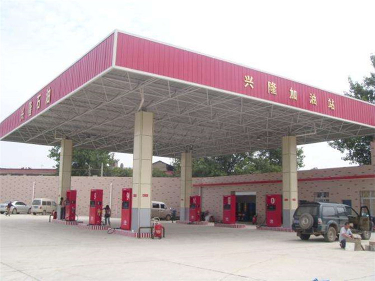 乐山加油站钢结构网架案例9