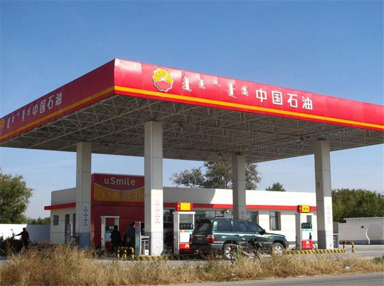 乐山加油站钢结构网架案例1